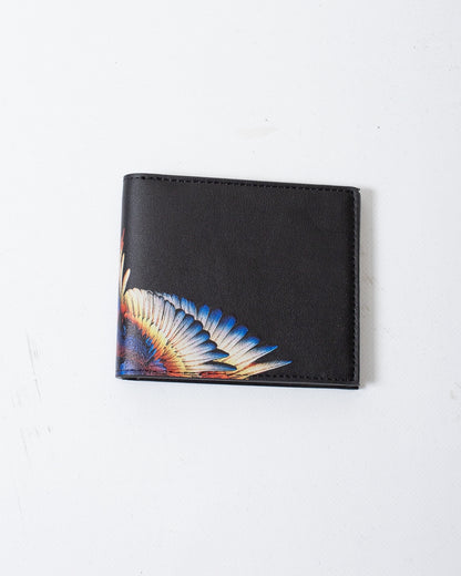 Portafoglio Marcelo Burlon in ecopelle con logo wings