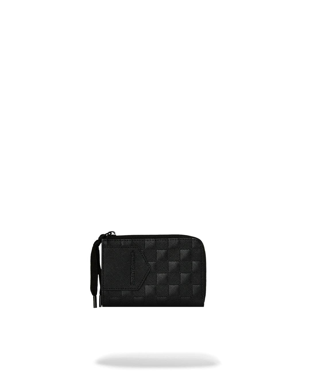 Portafoglio Sprayground nero RAISED CHECK WALLET