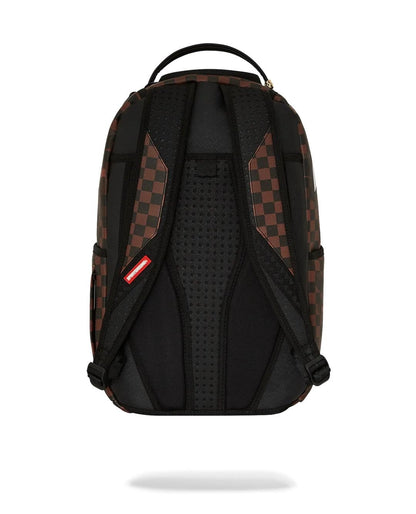 Zaino Sprayground marrone Madagascar checker smash dlxsv backpack