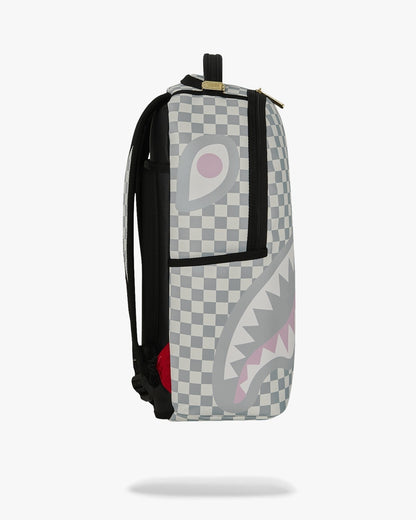 Zaino Sprayground nero CREAM CHECK UNFINISHED SHARK DLXSV BACKPACK