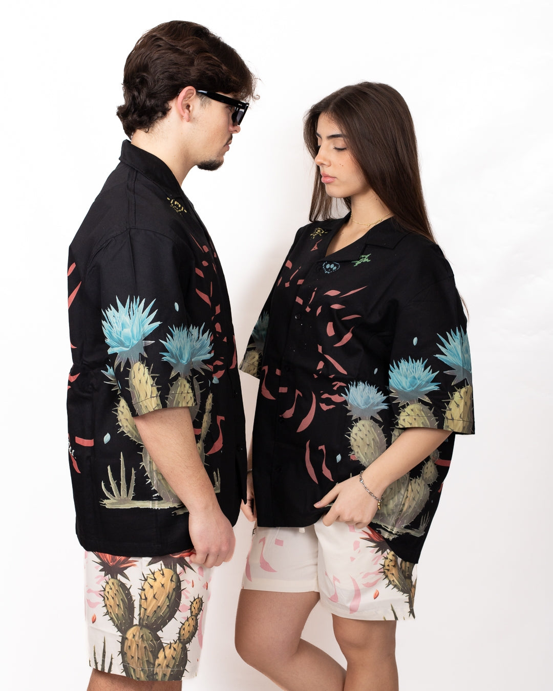 Camicia Barrow "Bad Vibes, Good Times"