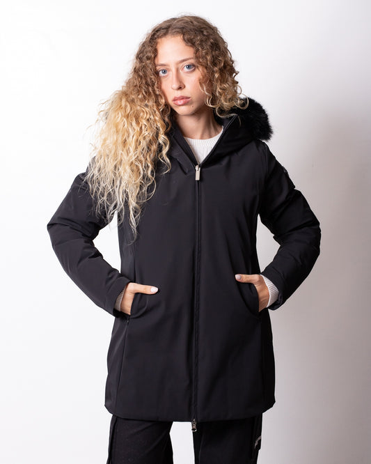 Piumino Colmar "Durability" con ecopelliccia donna