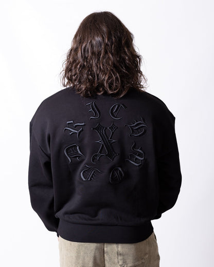 Felpa Richmond X con logo ricamato fronte-retro