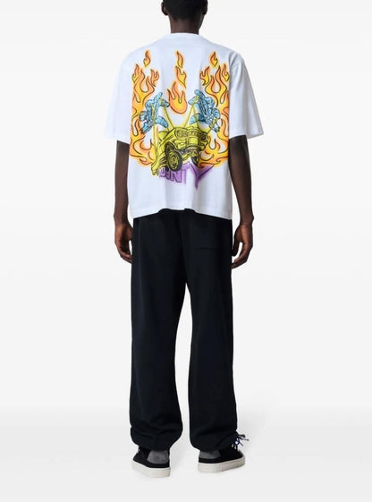 T-Shirt Marcelo Burlon "County Flame White" uomo