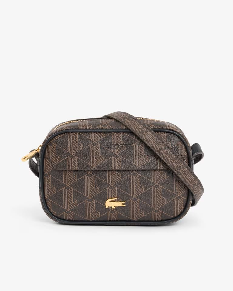 Tracolla Lacoste "Reporter" con stampa logo monogram