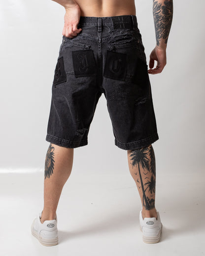 Bermuda John Richmond con logo patch uomo
