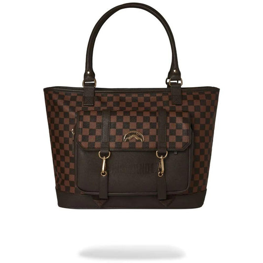 Borsa Sprayground marrone spec ops pixel emboss  tote