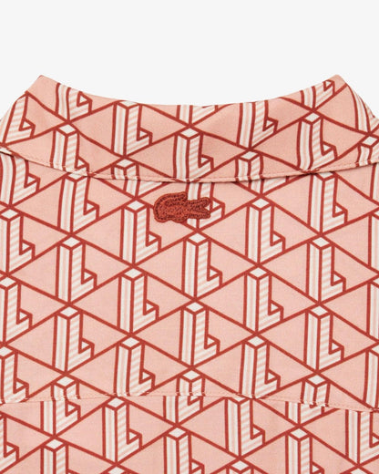 Shorts Lacoste con logo monogram allover