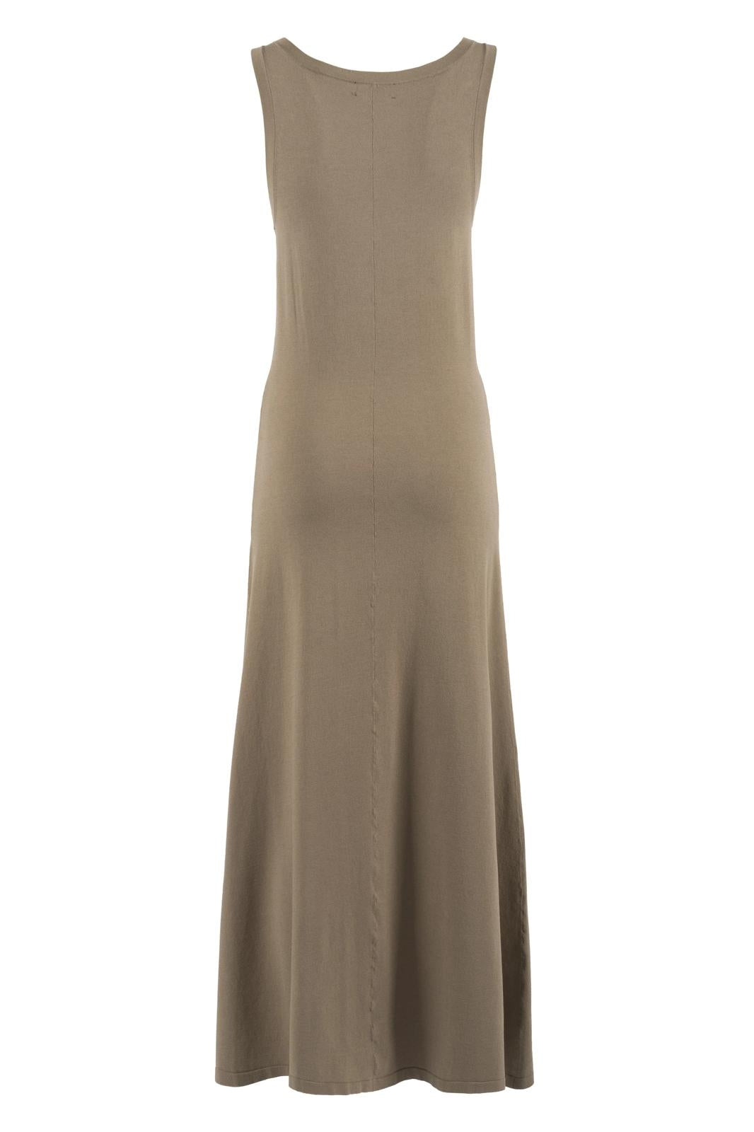 Abito lungo Nenette in maglia con dettagli in metallo donna