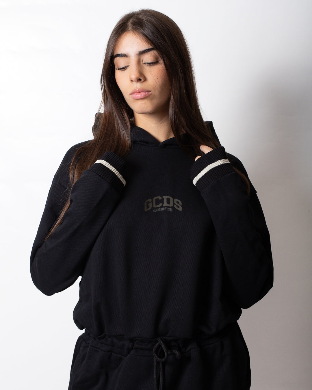 Abito GCDS in felpa "Logo Lounge" donna