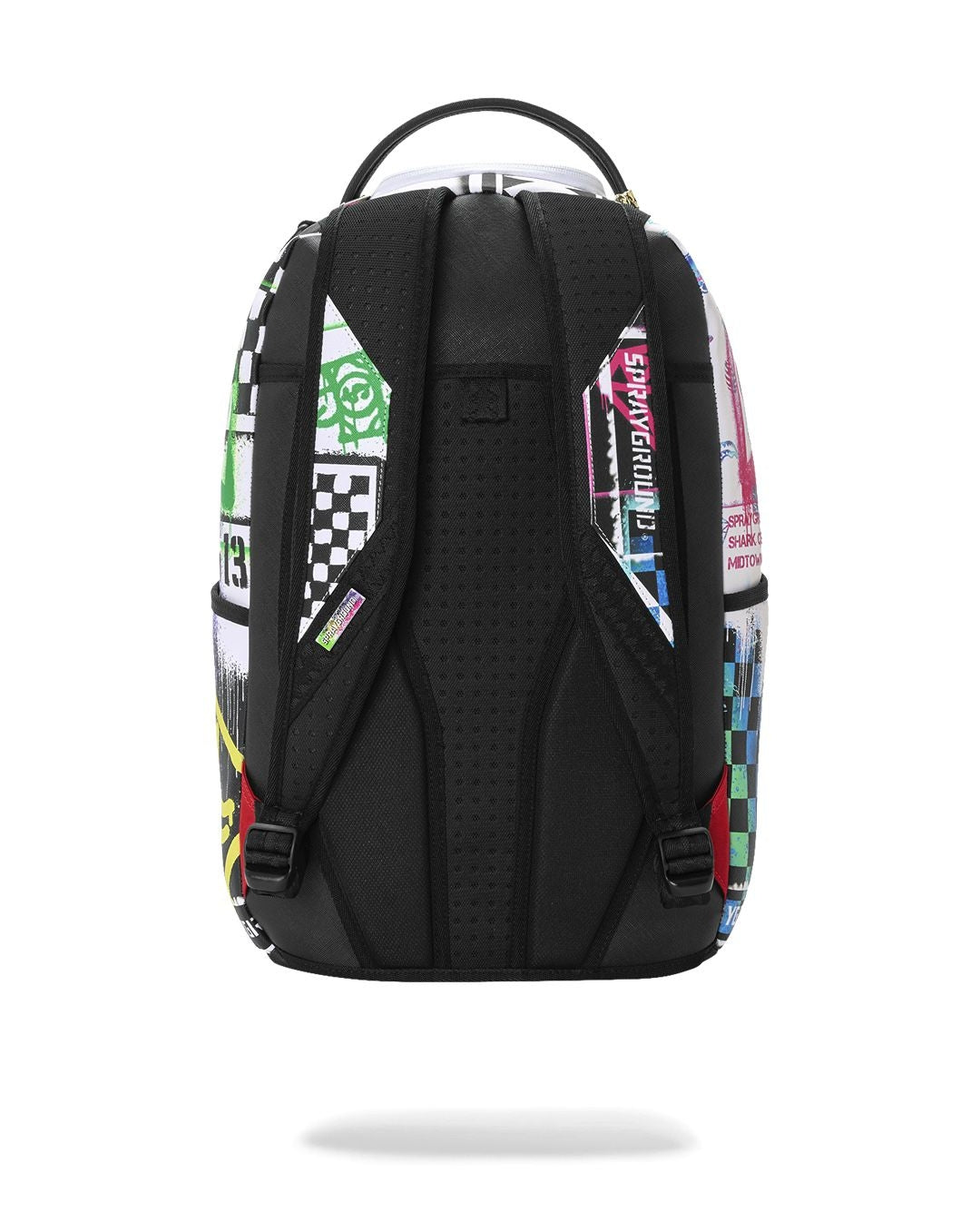 Zaino Sprayground bianco STENCIL SHARK ATTACK BLACK AND WHITE SPLIT BACKPACK
