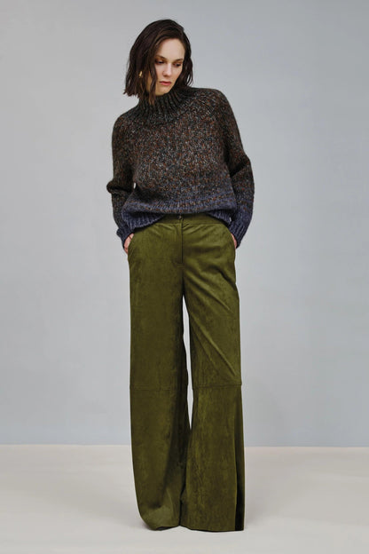 Pantalone Nenette in tessuto scamosciato