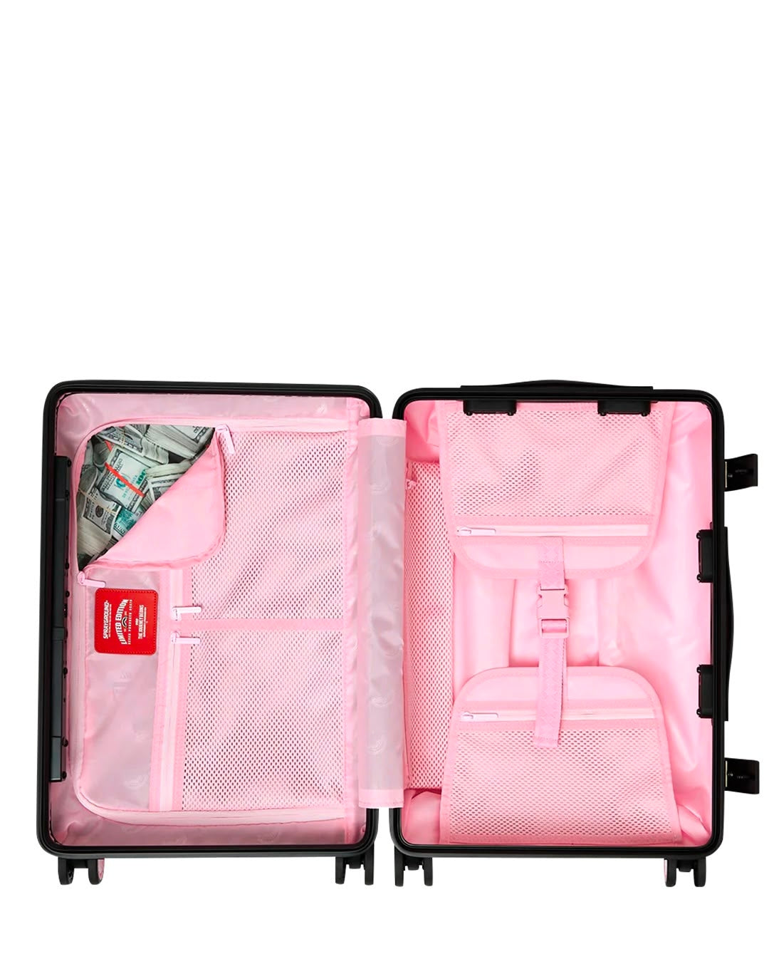 Valigia Sprayground fucsia PINK NEW CHECK FACES CARRY-ON LUGGAGE