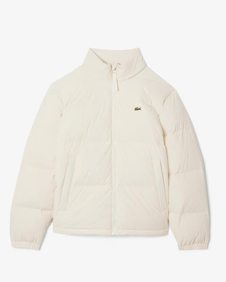 Giubbotto Lacoste con cappuccio impermeabile e iconico logo