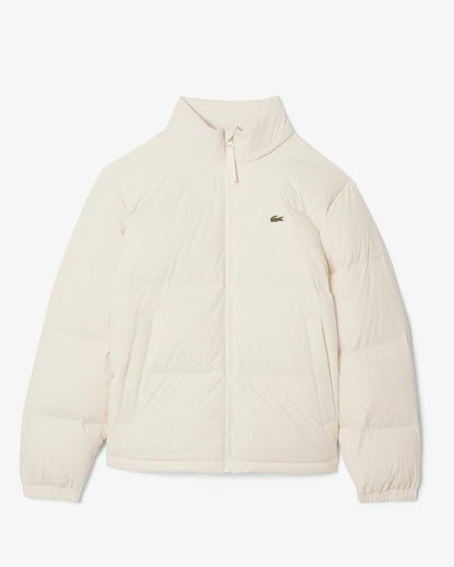 Giubbotto Lacoste con cappuccio impermeabile e iconico logo