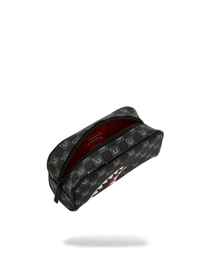 Pochette Sprayground nero SHARKS IN PARIS WTF BUBBLY BLACK CHECK POUCH