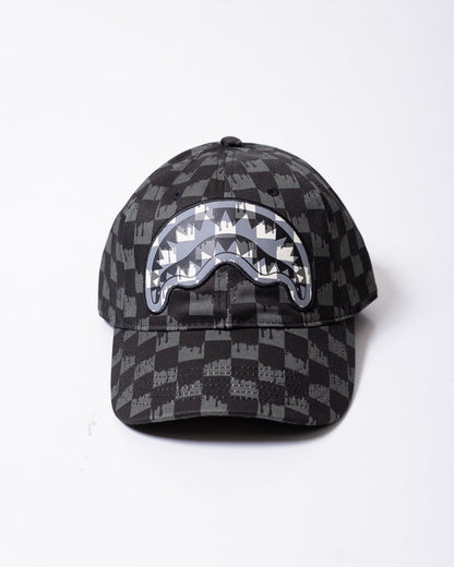 Cappello Sprayground con visiera e logo in pelle ricamato