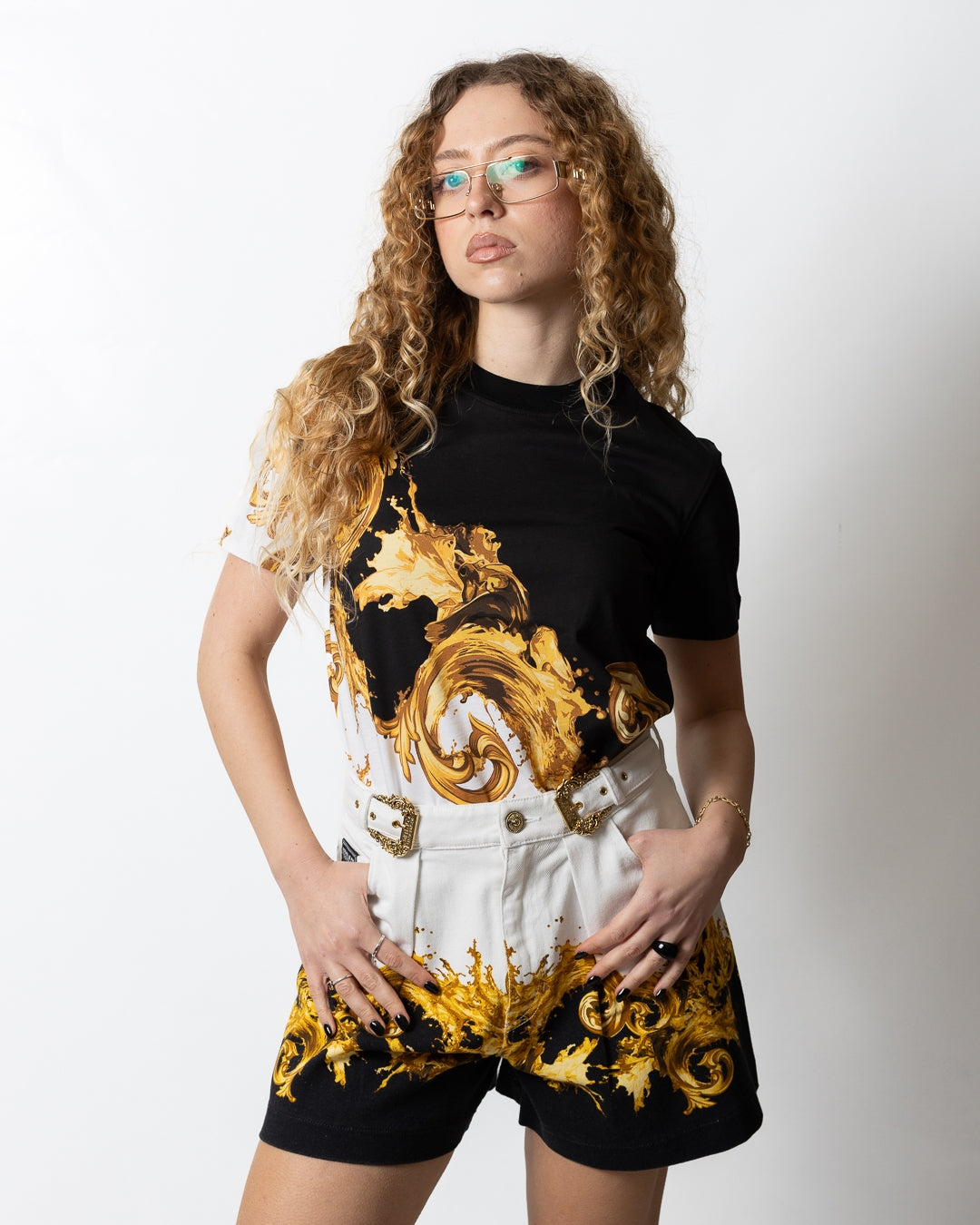 T-Shirt Versace Jeans Couture "Wave Couture" donna