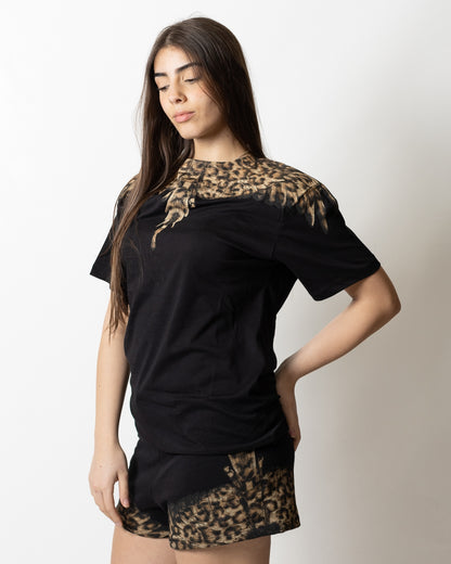 T-Shirt Marcelo Burlon "Wings Animalier" donna