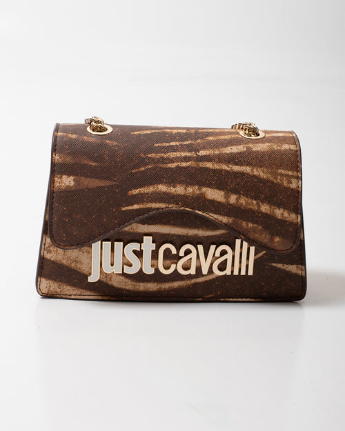 Borsa Just Cavalli in saffiano "Nepal Tiger" donna