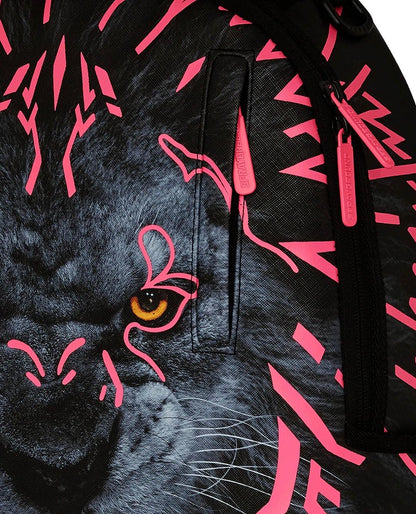 Zaino Sprayground nero AI Lion neon pink backpack