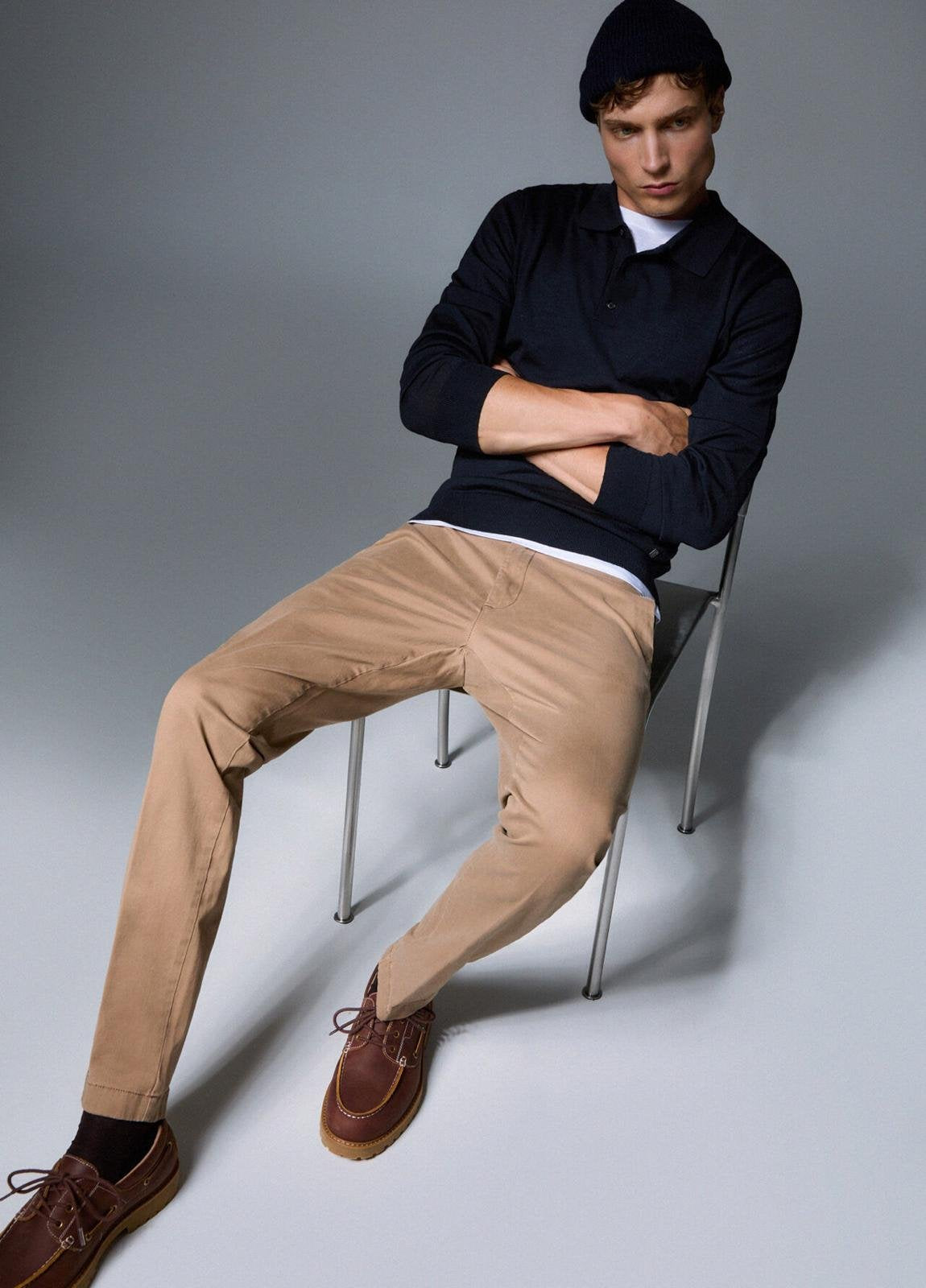 Pantalone Liu Jo "Chino" con logo metallico
