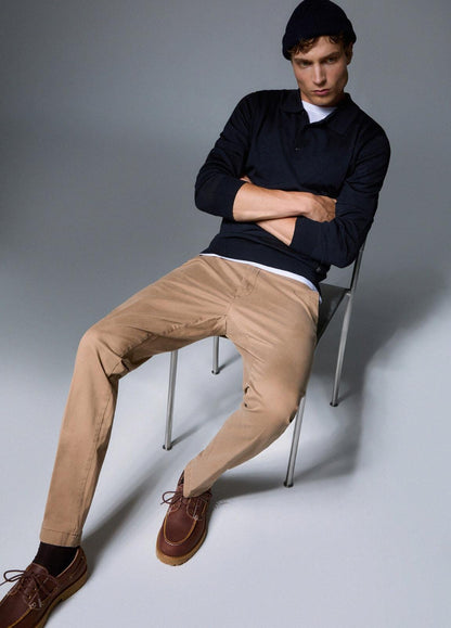Pantalone Liu Jo "Chino" con logo metallico