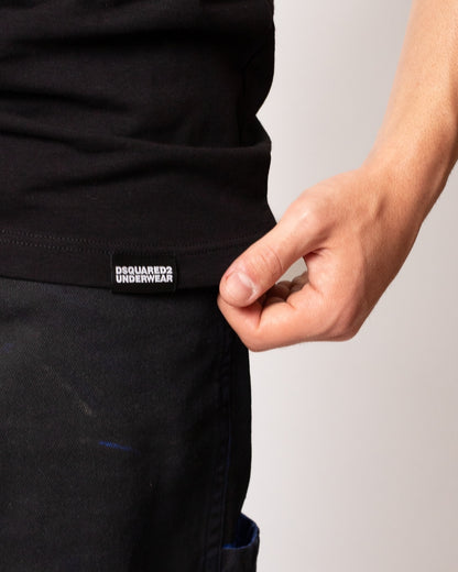 T-Shirt Dsquared2 con banda elastica logata