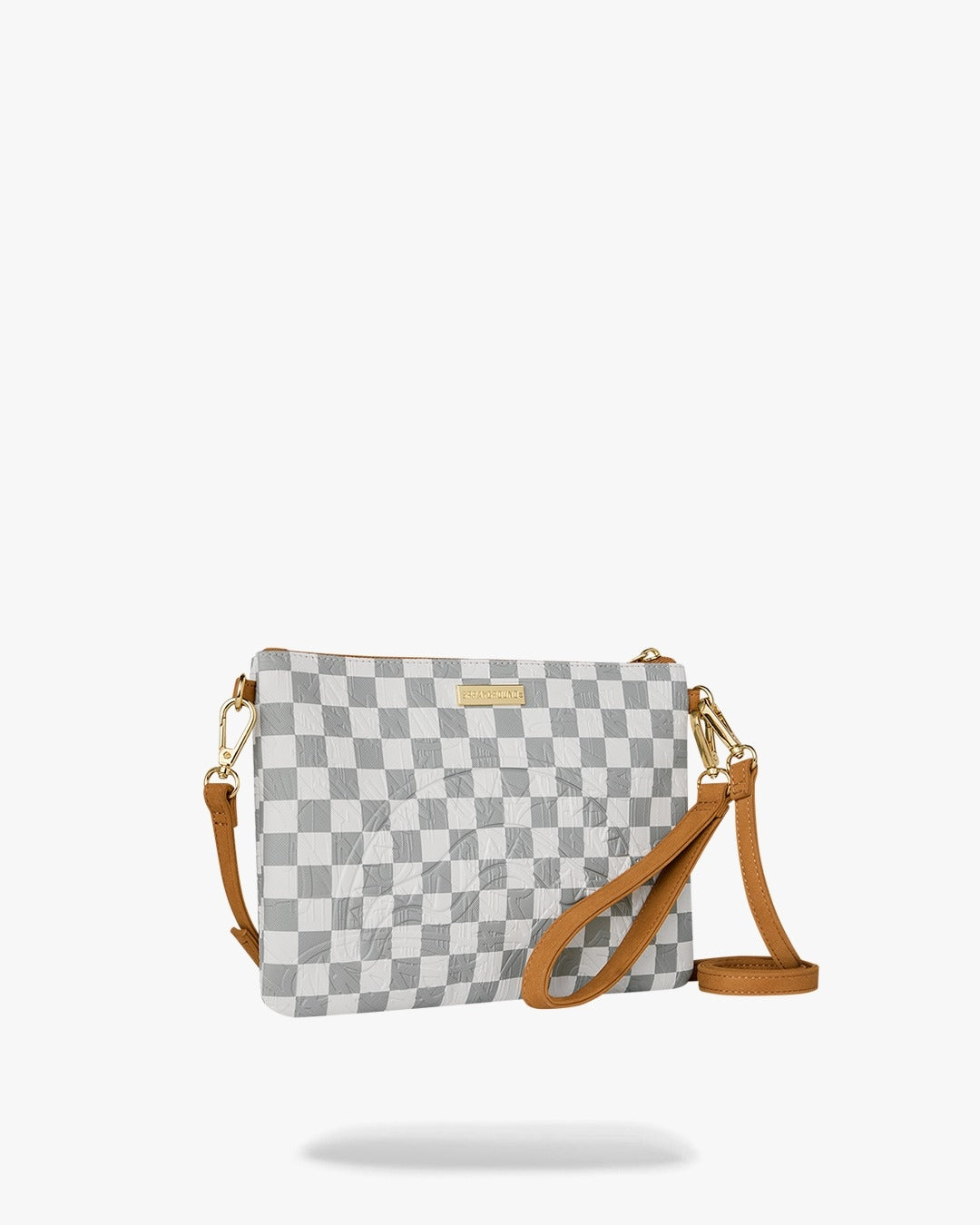 Pochette Sprayground bianco 3AM CREAM CROSSBODY POUCHETTE clutch con tracolla
