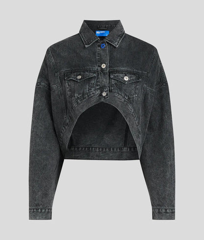 Giubbotto Karl Lagerfeld Jeans in denim con dettaglio cut-out donna