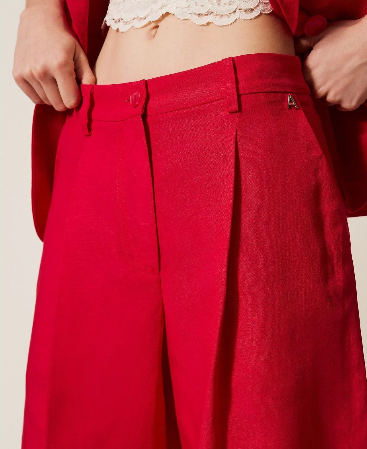 Bermuda Twinset Actitude in misto lino donna