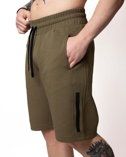 Bermuda Colmar in felpa con logo tape uomo