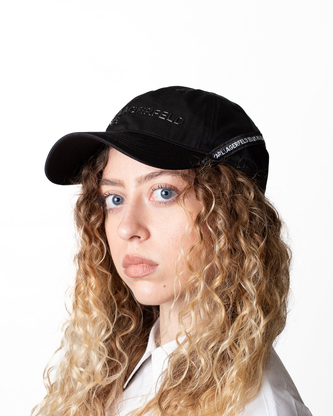 Cappello Karl Lagerfeld Jeans con logo in gomma