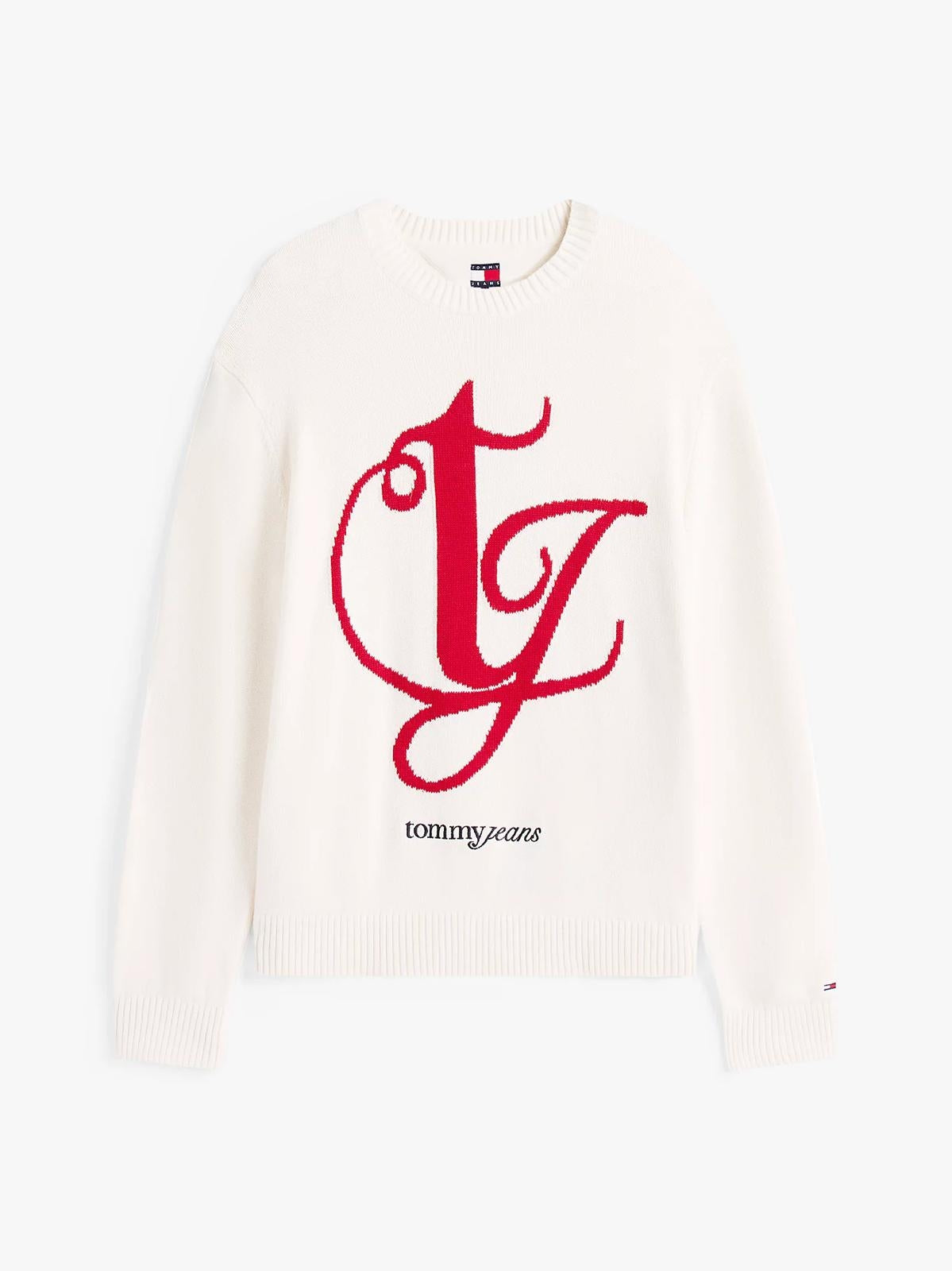 Maglia Tommy Jeans girocollo "Red Monogram" uomo