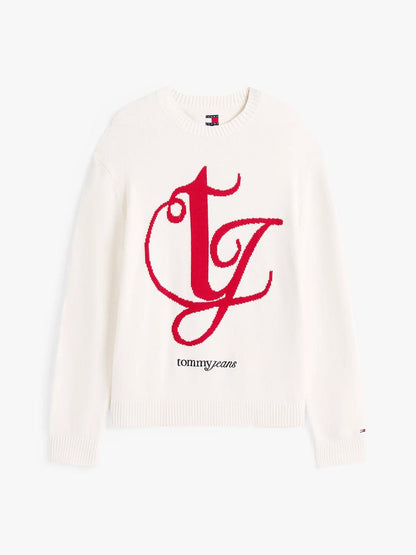 Maglia Tommy Jeans girocollo "Red Monogram" uomo