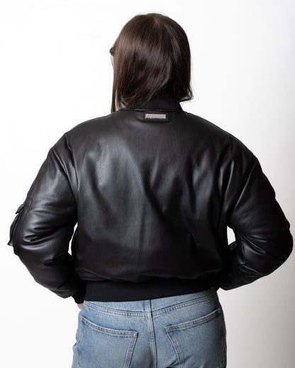 Giubbotto Richmond X in ecopelle modello bomber donna