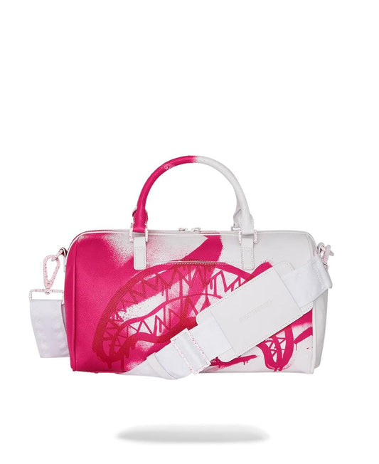 Borsa Sprayground bianco pink vandal  mini duffle