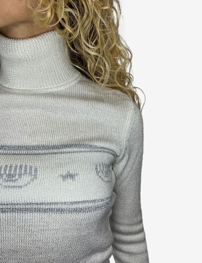 Maglia dolcevita Chiara ferragni glitter donna