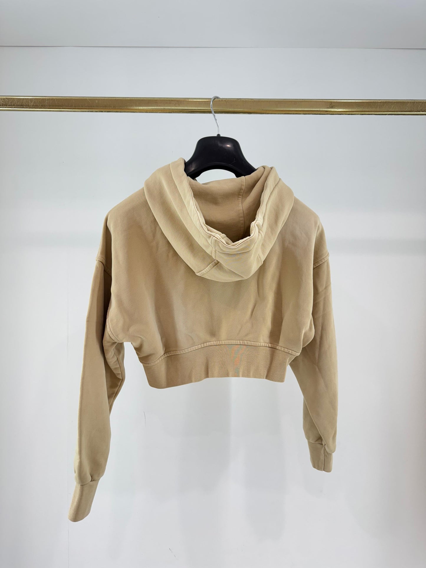 Felpa Comme des Fuckdown cropped fullzip con cappuccio donna