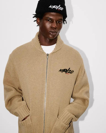 Cardigan Kenzo Paris "Futura" in lana uomo