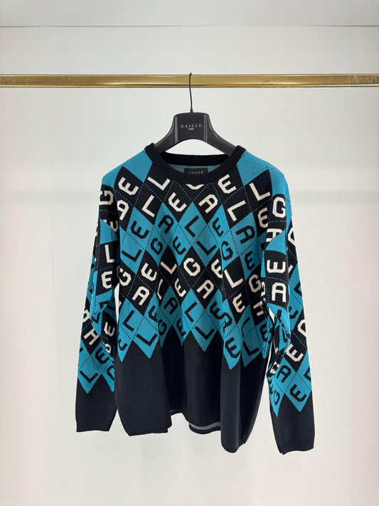 Maglia Gaelle girocollo con logo lettering uomo