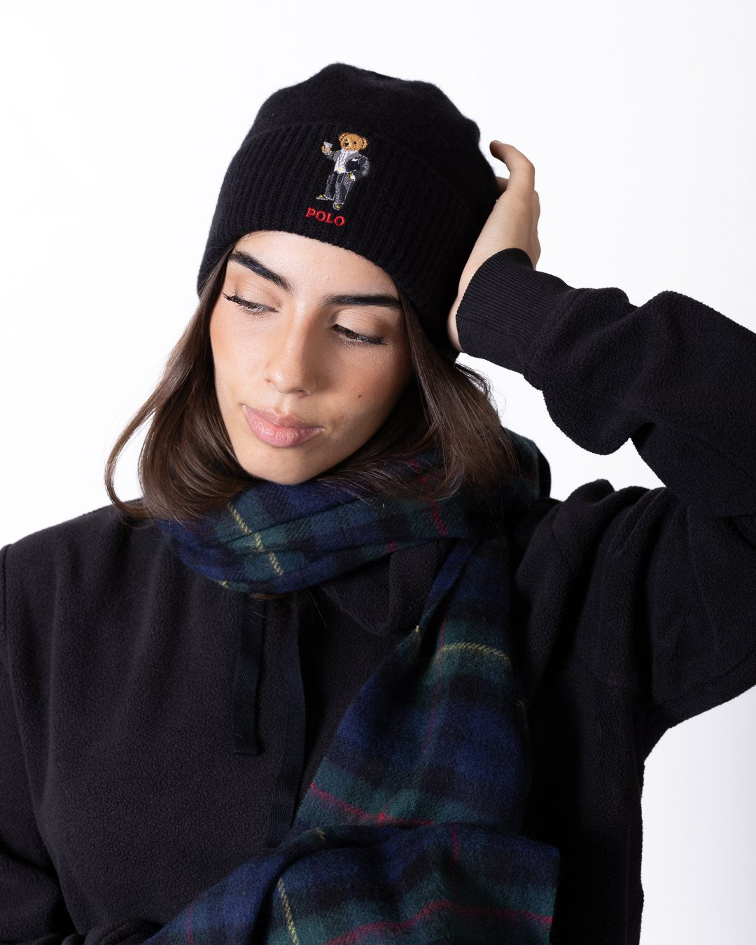 Cappello e sciarpa Polo Ralph Lauren con Polo Bear ricamato