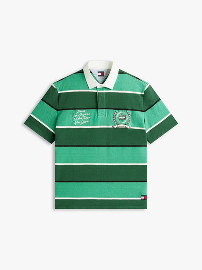 Polo Tommy Jeans relaxed "Stripe Rugby" uomo