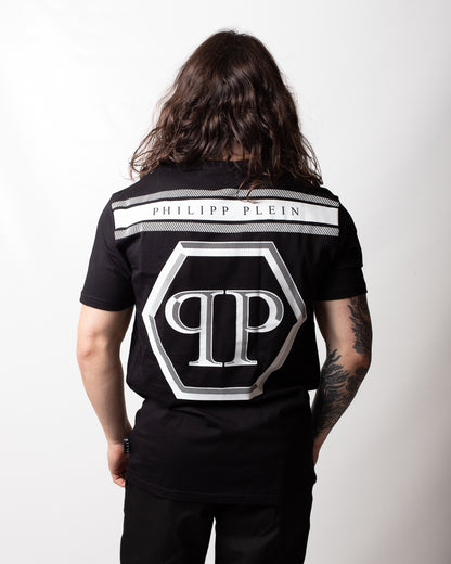 T-Shirt Philipp Plein "Lines Hexagon" uomo