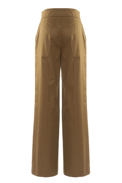 Nenette pantalone emon in cotone olio a gamba larga