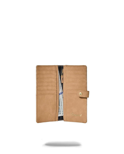 Portafoglio Sprayground 2 TONE GOLD TRINITY SINGLE FOLD WALLET single-fold wallet
