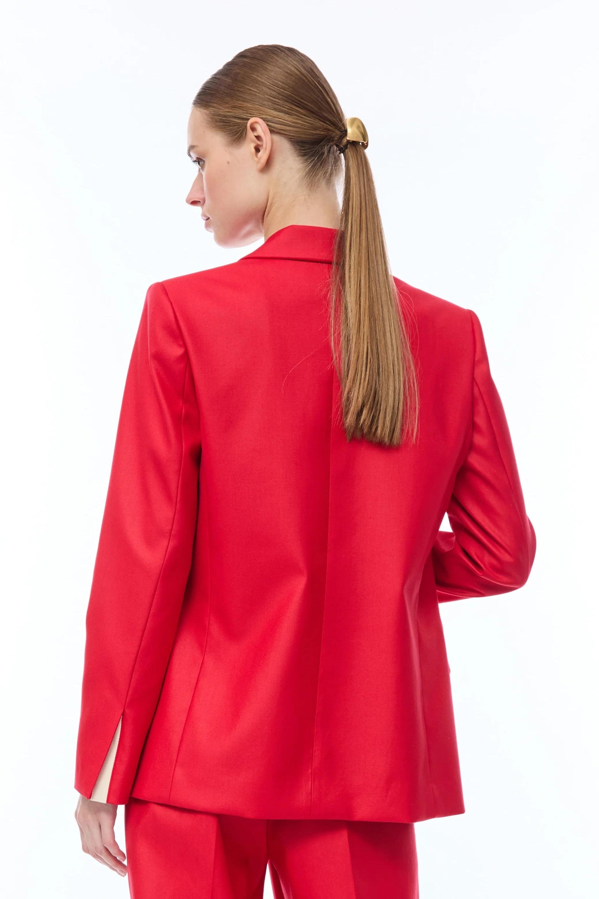 Giacca blazer Nenette monopetto con dettaglio a righe donna