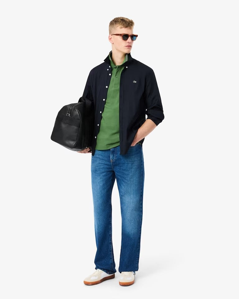 Polo Lacoste regular con bordo in risalto uomo
