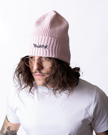 Cappello Disclaimer con risvolto e logo ricamato