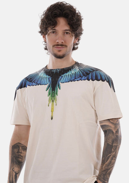 T-Shirt Marcelo Burlon "Icon Wings Colorfull" uomo